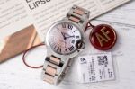 Ballon Bleu de Cartier 33*10MM 316L Steel NH05 Movement Pink Dial Two-tone Rose Gold Bracelet Watch